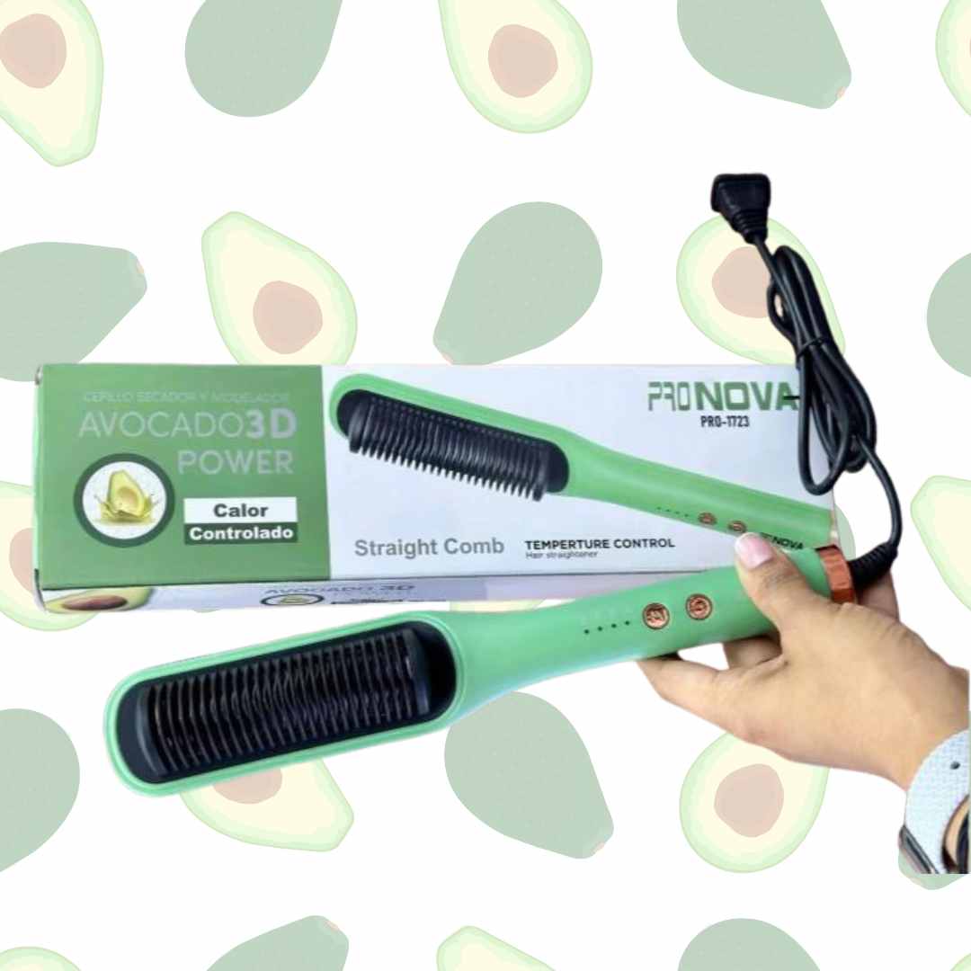 Cepillo Alisador Electrico 2 en 1